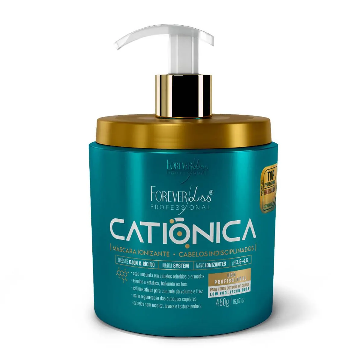 Creme/mascara Tratamento Forever Liss Cationica 450g