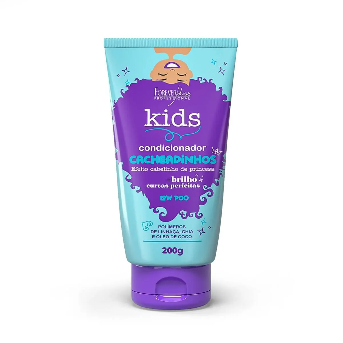 Forever Liss -Condicionador Infantil Kids Cacheadinhos 200ml