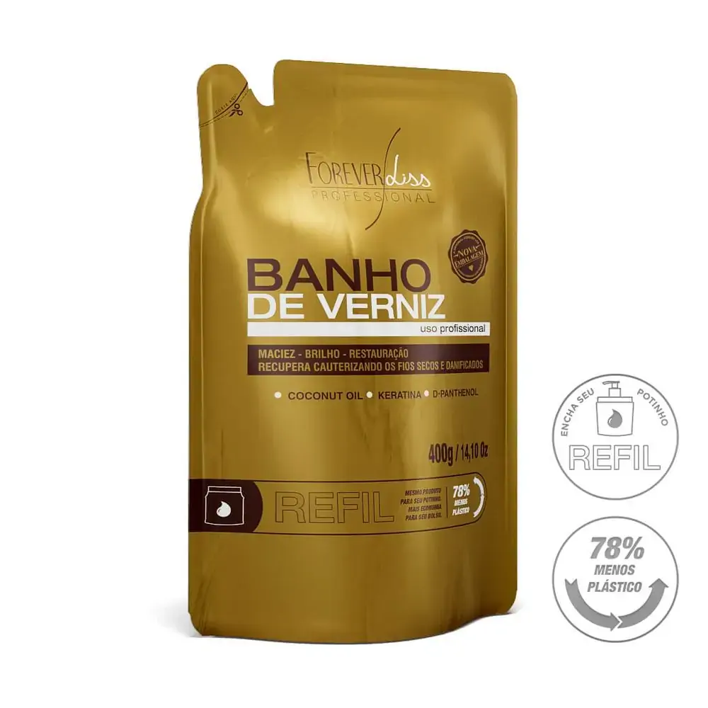 Banho De Verniz Refil Forever Liss Professional 400ml