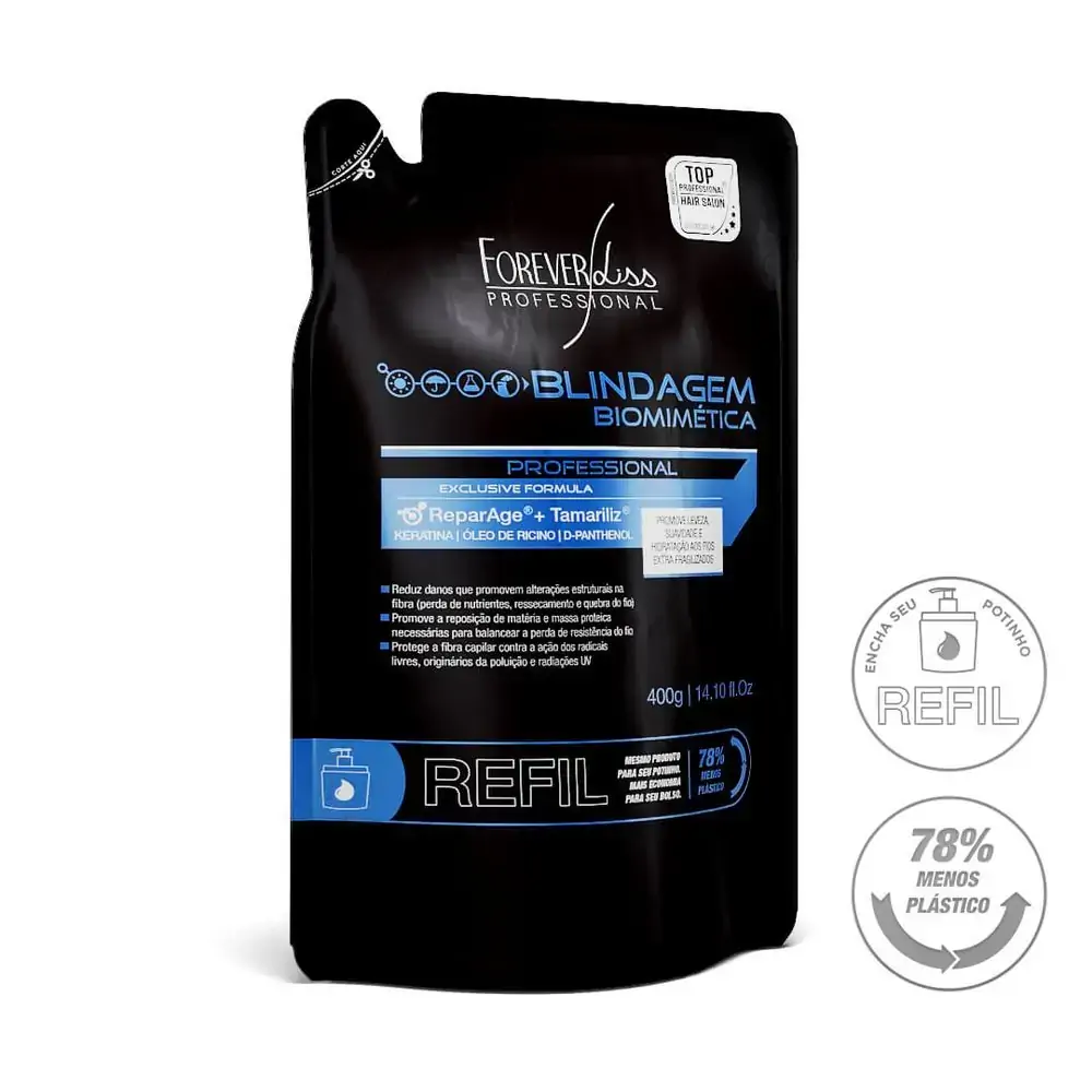 Máscara Capilar Blindagem Refil Forever Liss 400g