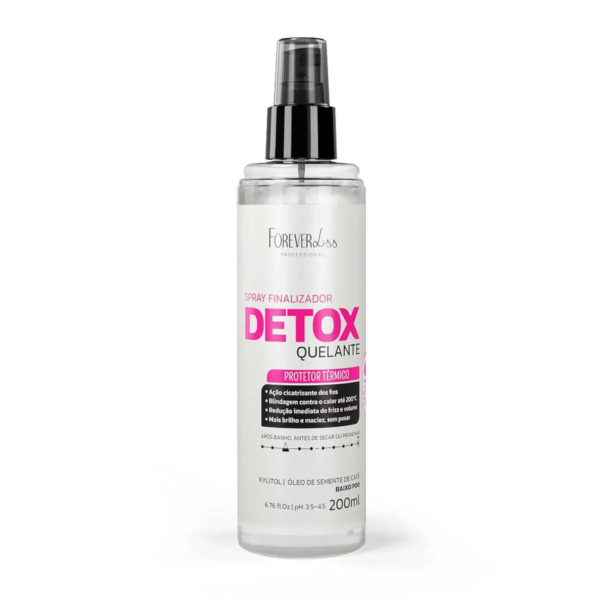 Forever Liss Detox Spray Finalizador Termico Quelante 200ml