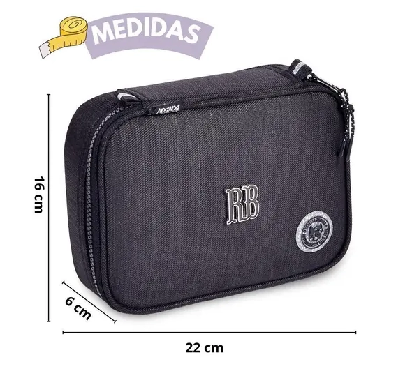 Estojo Case Rb Preto 1 Zip Rb24534 Semax