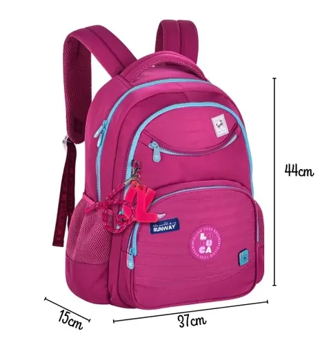 Mochila Juvenil Feminina Luluca Magenta Lu24635 Semax