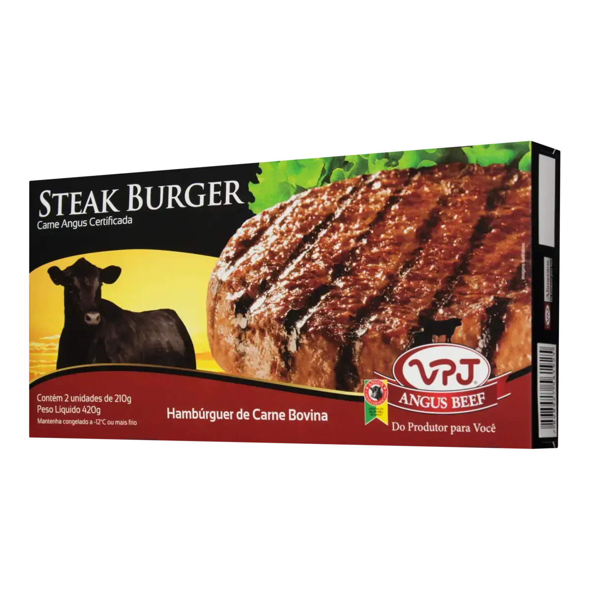 Steak Burguer Angus Prime VPJ Caixa 420g