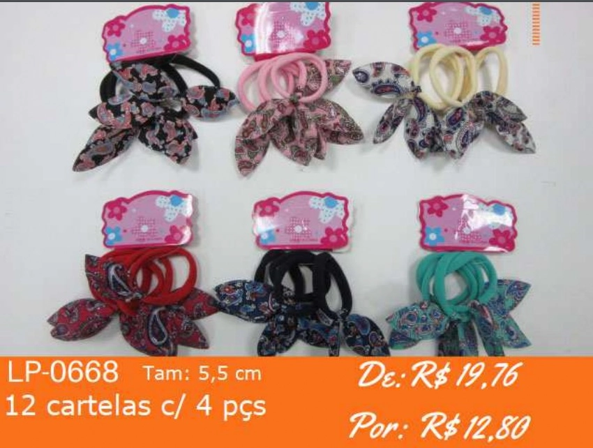 Elastico Meia Lp 0668 12 Ct C/ 4 Pcs