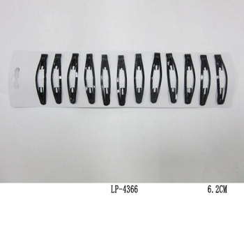 Prendedor Tic Tac Preto 6cm C/12 Ref.lp 4366