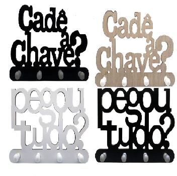 Porta Chaves Frases 30x12 Cm