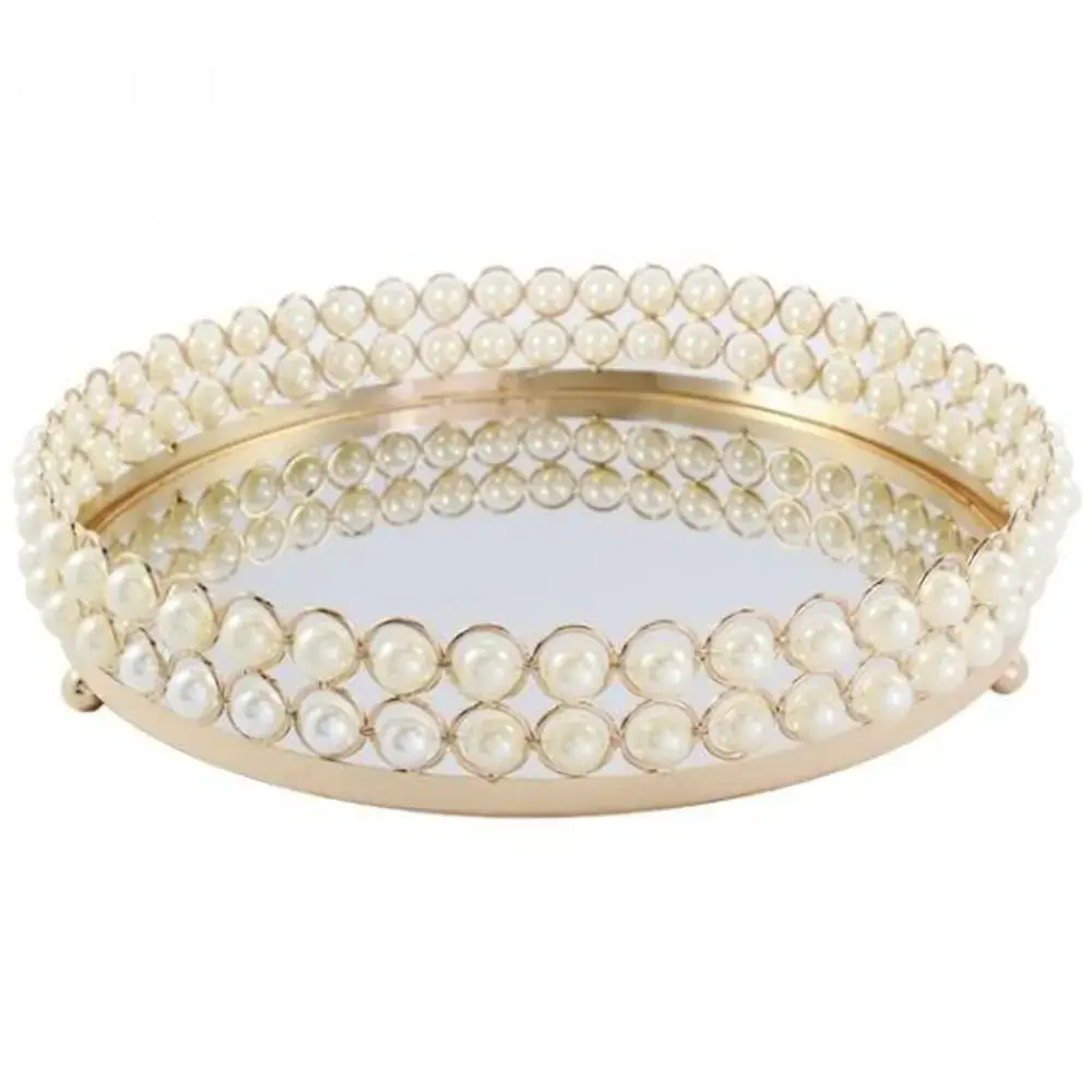 Bandeja Lunne Import Redonda G Perola Ref.28661