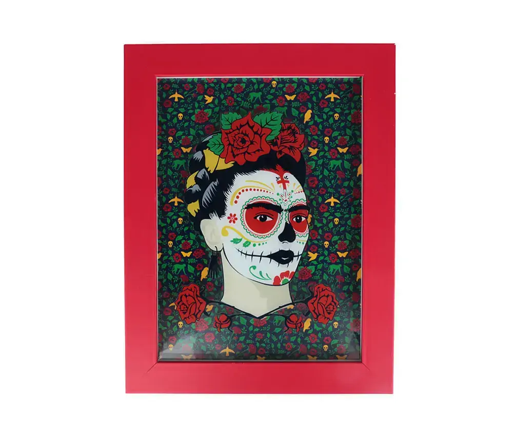 Quadro Madeira Vidro Impresso Az 26x33.7x2.2cm 40662 Rojemac