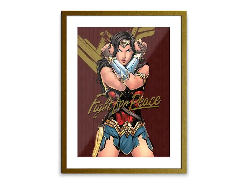 Quadro Vidro Madeira Fighter Gold Frame 31x2.3x39cm 41231 Rojemac