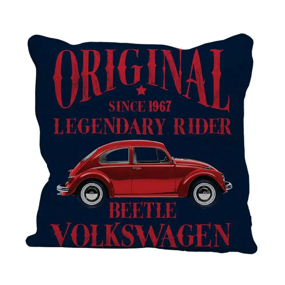 Capa Almofada Poliester Fusca Legendary Rider Az 45x45cm 41260 Rojemac