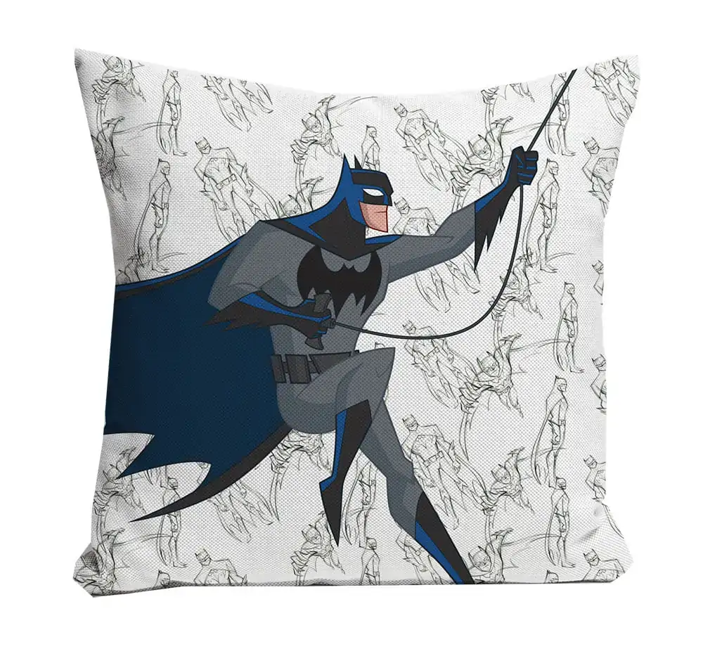 Capa Almofada Poliester Action Batman Will Jump Bco 45x45cm 41263 Rojemac