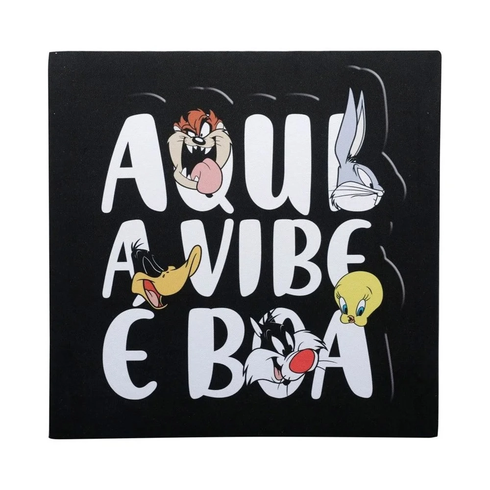 Tela Wb Looney Tunes Good Vibes Pto 30x1.5x30cm 43351 Rojemac
