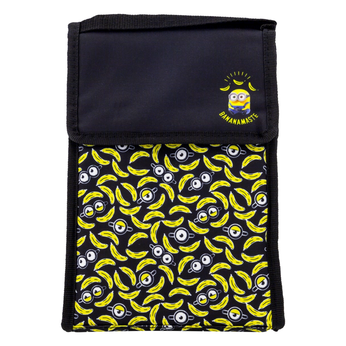Lancheira Térmica Preta Minions Bananamaste Poliéster Poopstore 19 X 12 X 26cm