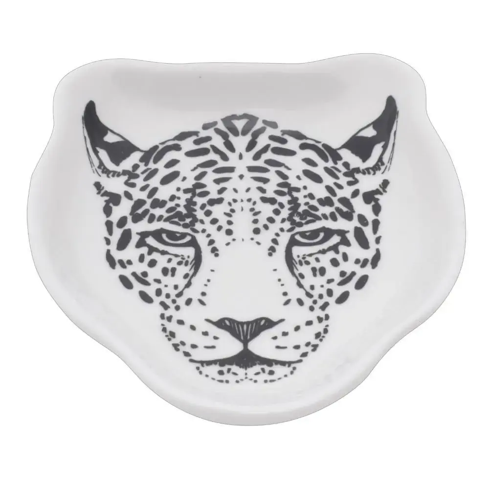 Porta Aneis Porcelana Jaguar Face Bco 9.2x11x2cm 43805 Rojemac