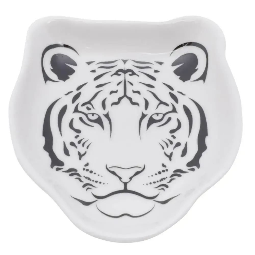 Porta Aneis Porcelana Tiger Face Bco 9.2x11x2cm 43806 Rojemac