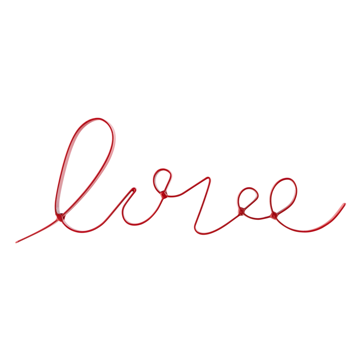 Letra Decorativa Metal Vermelho Love Lettering Poopstore 30 X 1,5 X 11cm