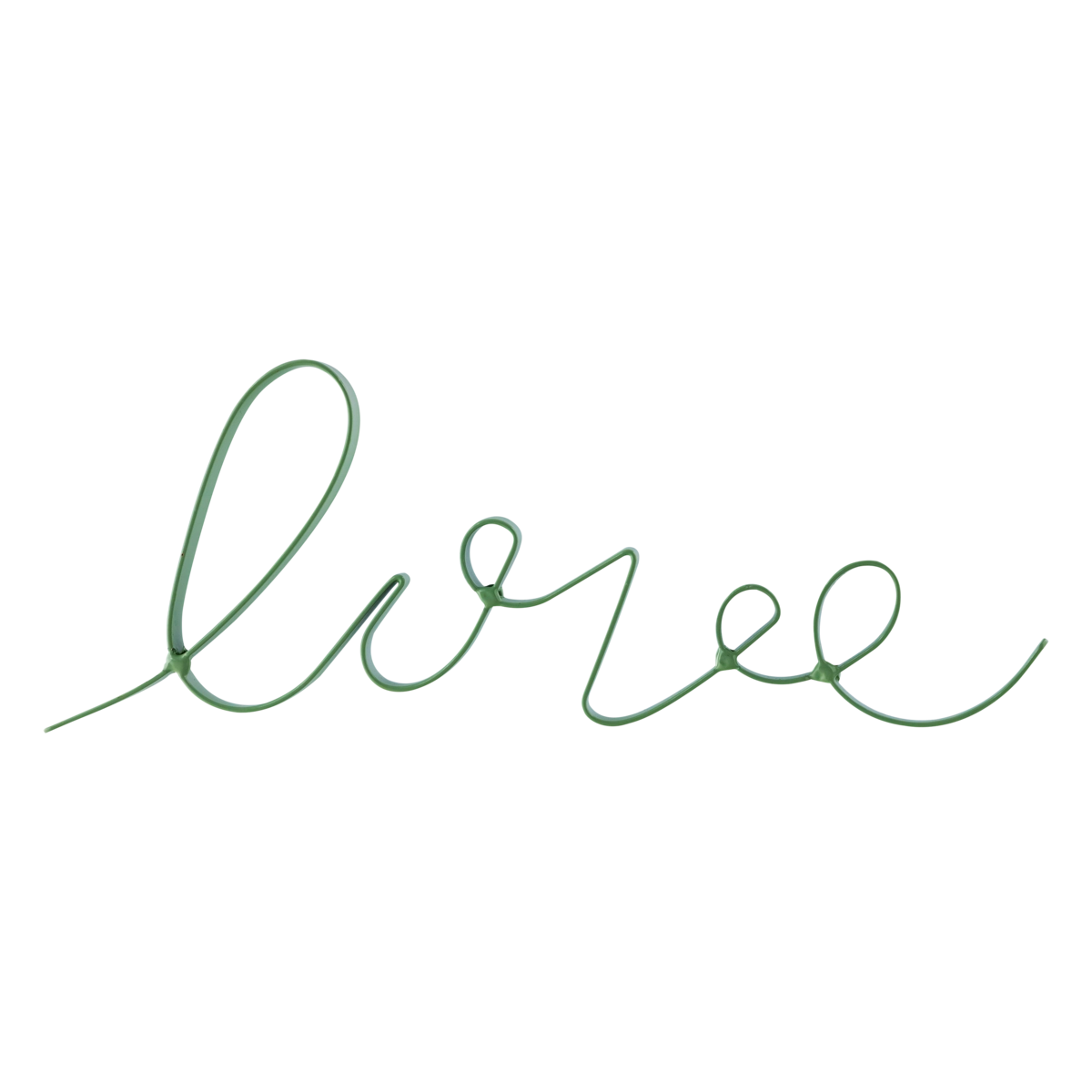 Letra Decorativa Metal Verde Love Lettering Poopstore 30 X 1,5 X 11cm