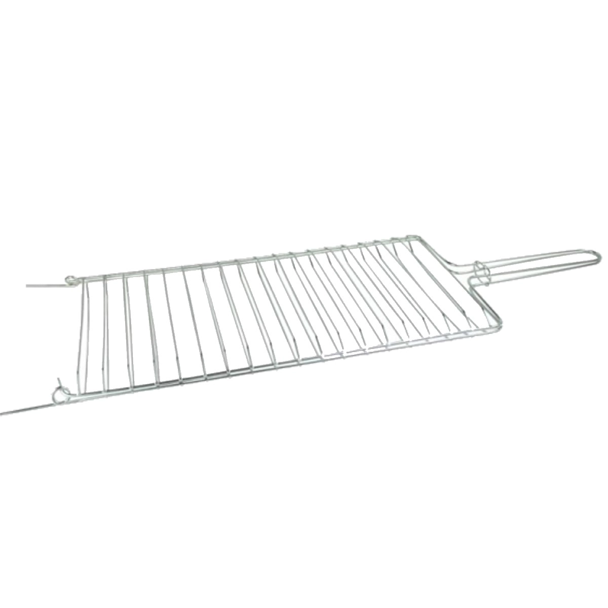 Grelha Dobrável Abaulada Para Churrasqueira 28x80cm
