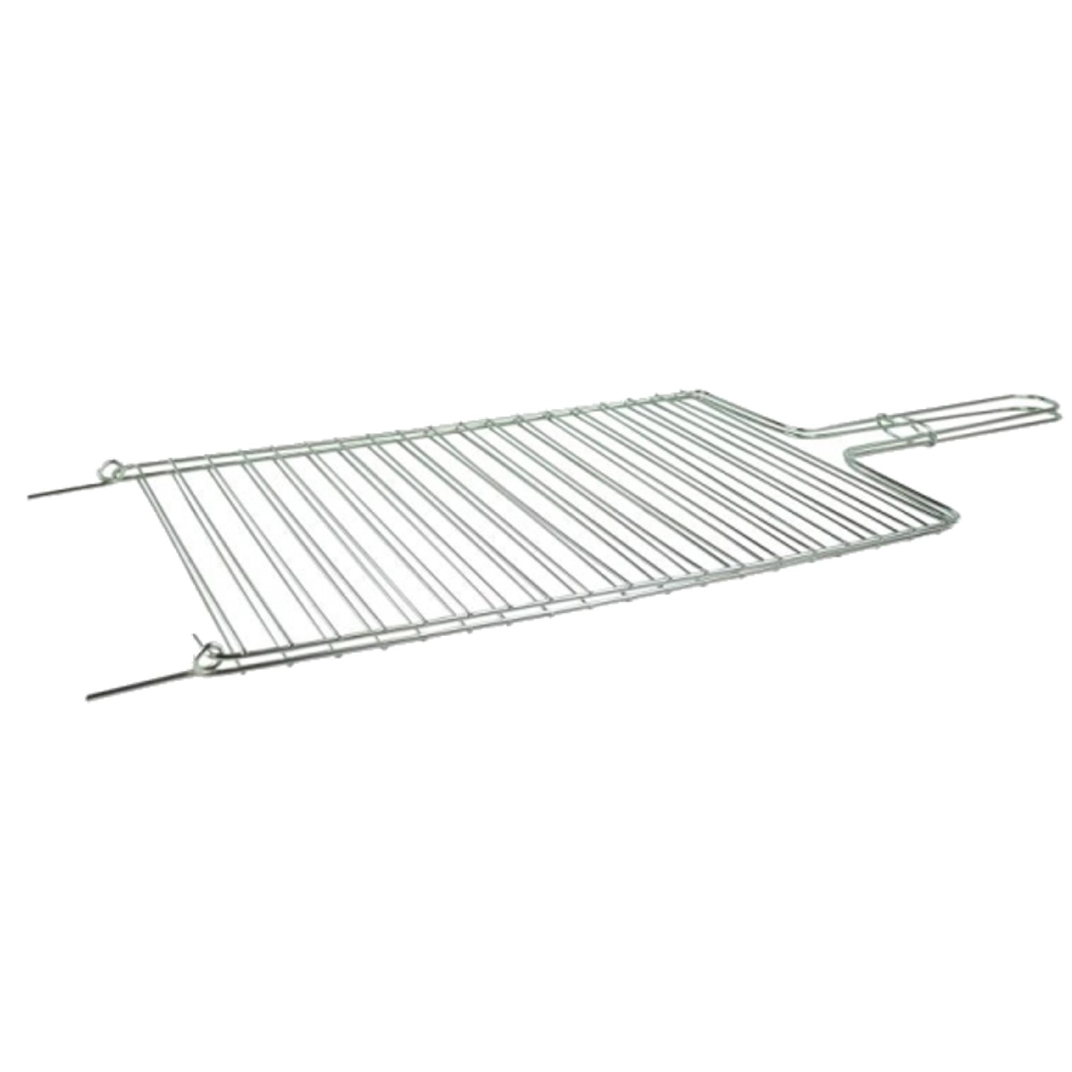 Grelha Dobrável Reta Para Churrasqueira 27x84 Cm