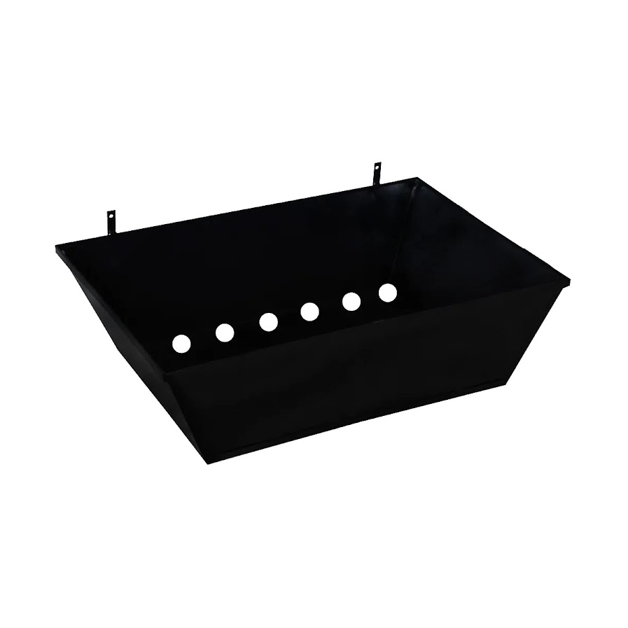 Lixeira De Rua Modelo Retangular 60cm De Parede