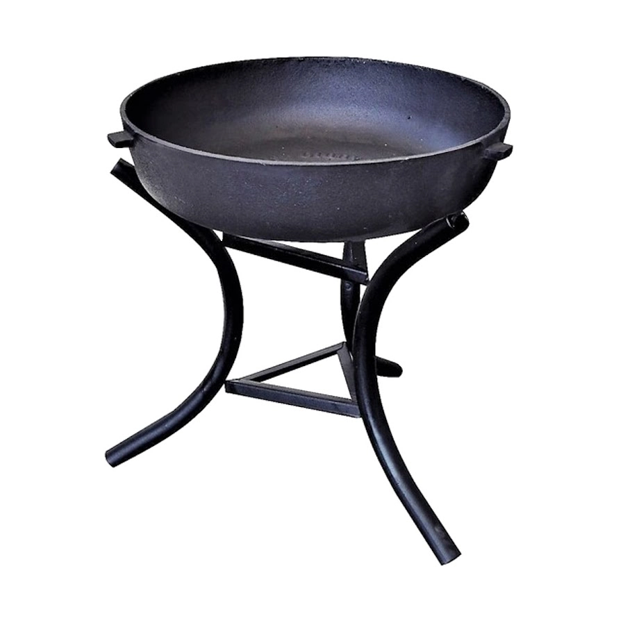Lareira Braseiro De Ferro Suporte Aço Jardim Externa Interno