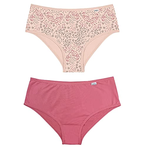 Kit De 2 Calcinhas, Feminino Delrio, Lina/rosa Chá, Gg