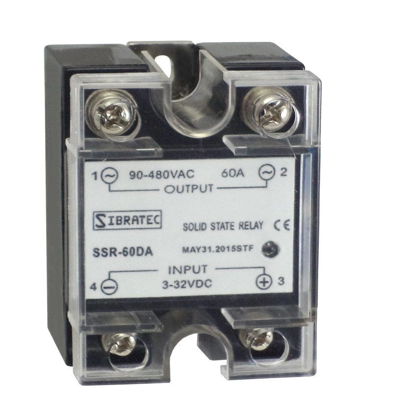 Relé De Estado Sólido Monofásico 60a 480vca 3~32vcc