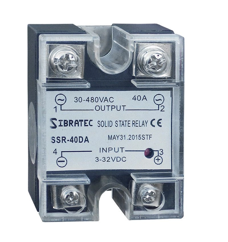 Relé De Estado Sólido Monofásico 40a 480vca 3~32vcc