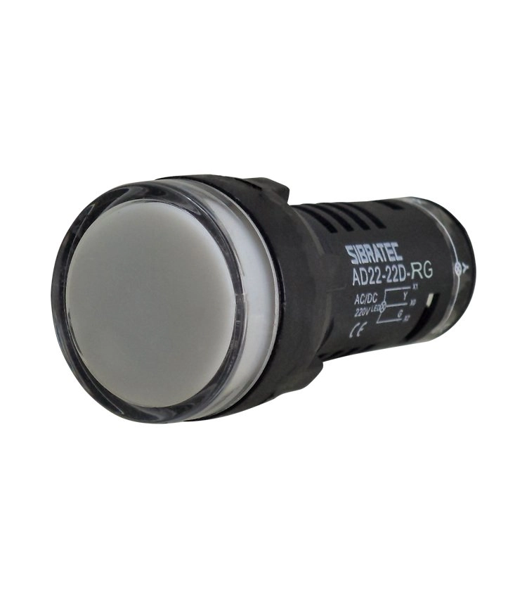 Sinaleiro Led Bicolor 22mm 220vca Vermelho E Amarelo