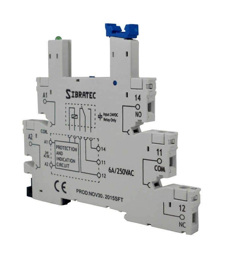 Base Para Relé Acoplador Slim 38.51 | 12/24vcc/vca