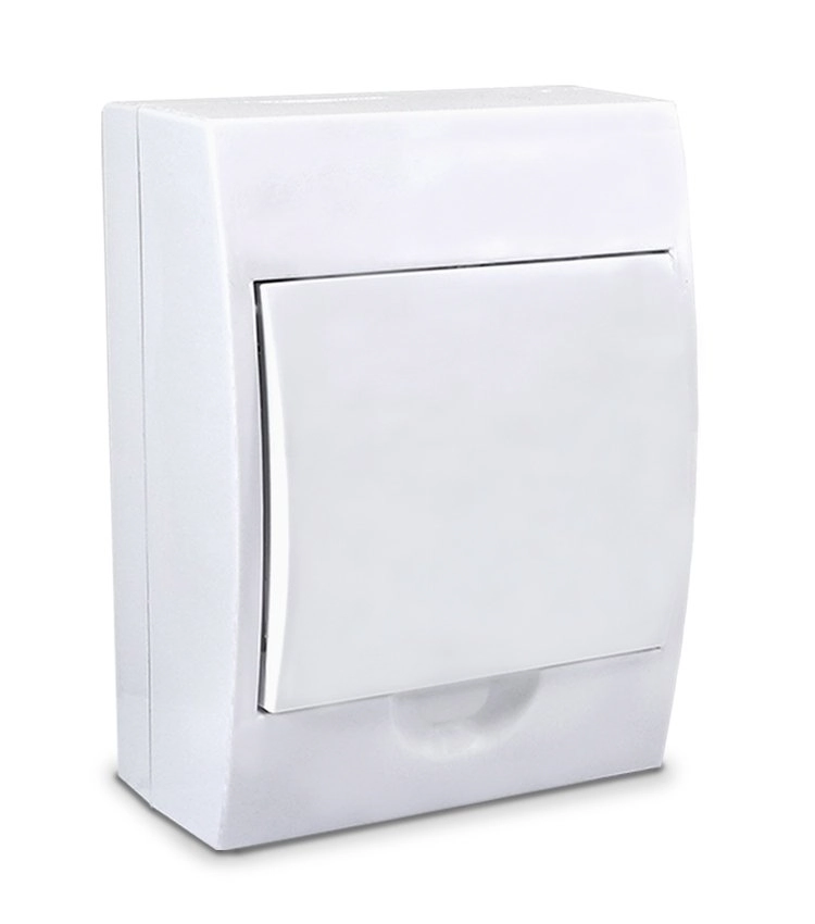 Centro De Distribuição De Plástico Modelo Sobrepor Pps Pps-ms6-6 Para 06 Módulos Din