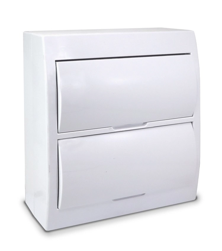 Centro De Distribuição De Plástico Modelo Sobrepor Pps Pps-ms24-24 Para 24 Módulos Din