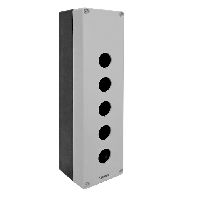 Caixa Para Botoeira Plástica Vazia 5 Furos 22 Mm