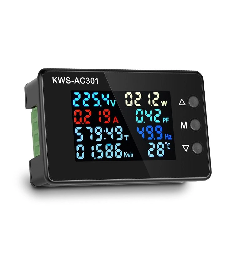 Multimedidor Lcd 2 Polegadas Monofásico | Kws-ac301 50~300vca