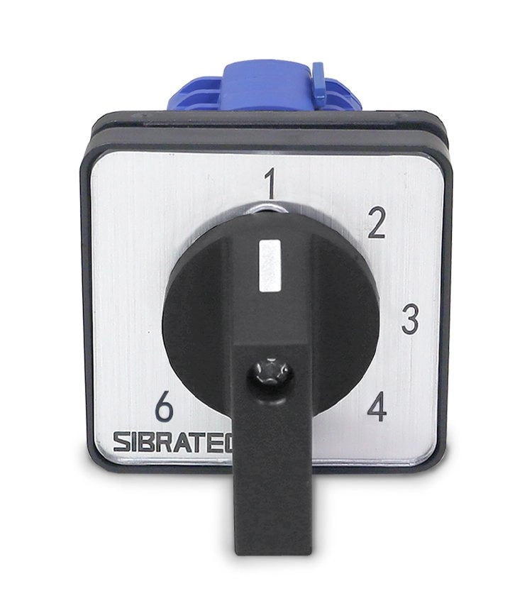Chave Rotativa Seletora Unipolar 20a | Lw28-20 6 Posições