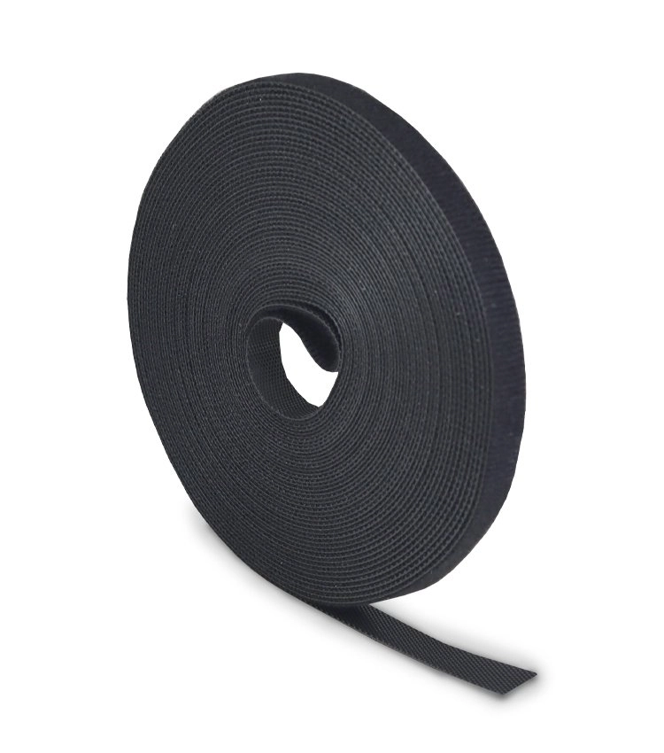 Fita Fecho De Contato | Organizador De Cabos Preto | Rolo 10m X 10mm