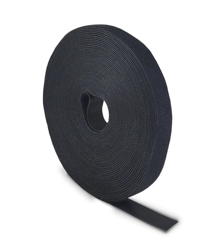 Fita Fecho De Contato | Organizador De Cabos Preto | Rolo 10m X 15mm