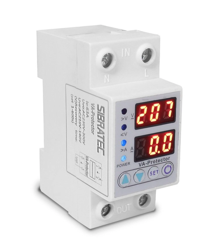 Relé Monitor De Tensão E Corrente Programável Vanp-2p | 80~400vca 63a