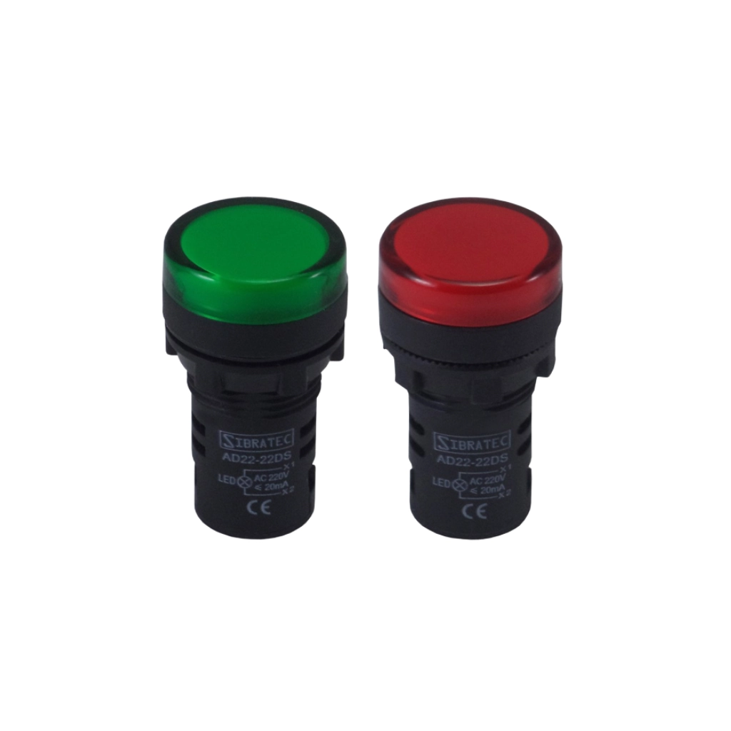 Kit Sinaleiro Led 22mm 127/220vca 2 Cores
