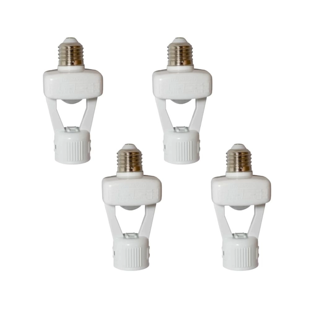 Kit Sensor De Presença | Lâmpada E27 | Lente 360º | 6 Funções | Qa17m 4 Pçs