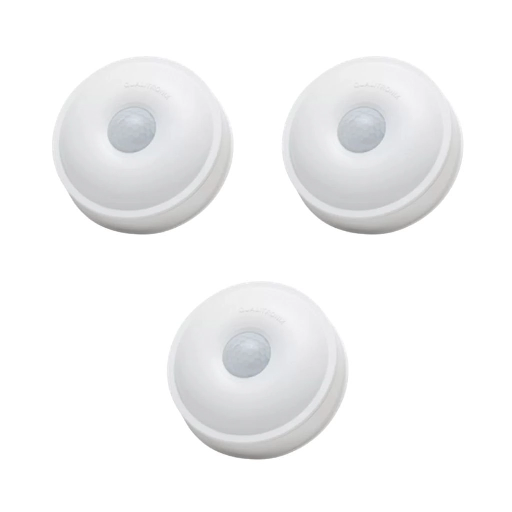 Kit Sensor De Presença De Teto | Lente 360º | 6 Funções | Qa19m 3 Pçs