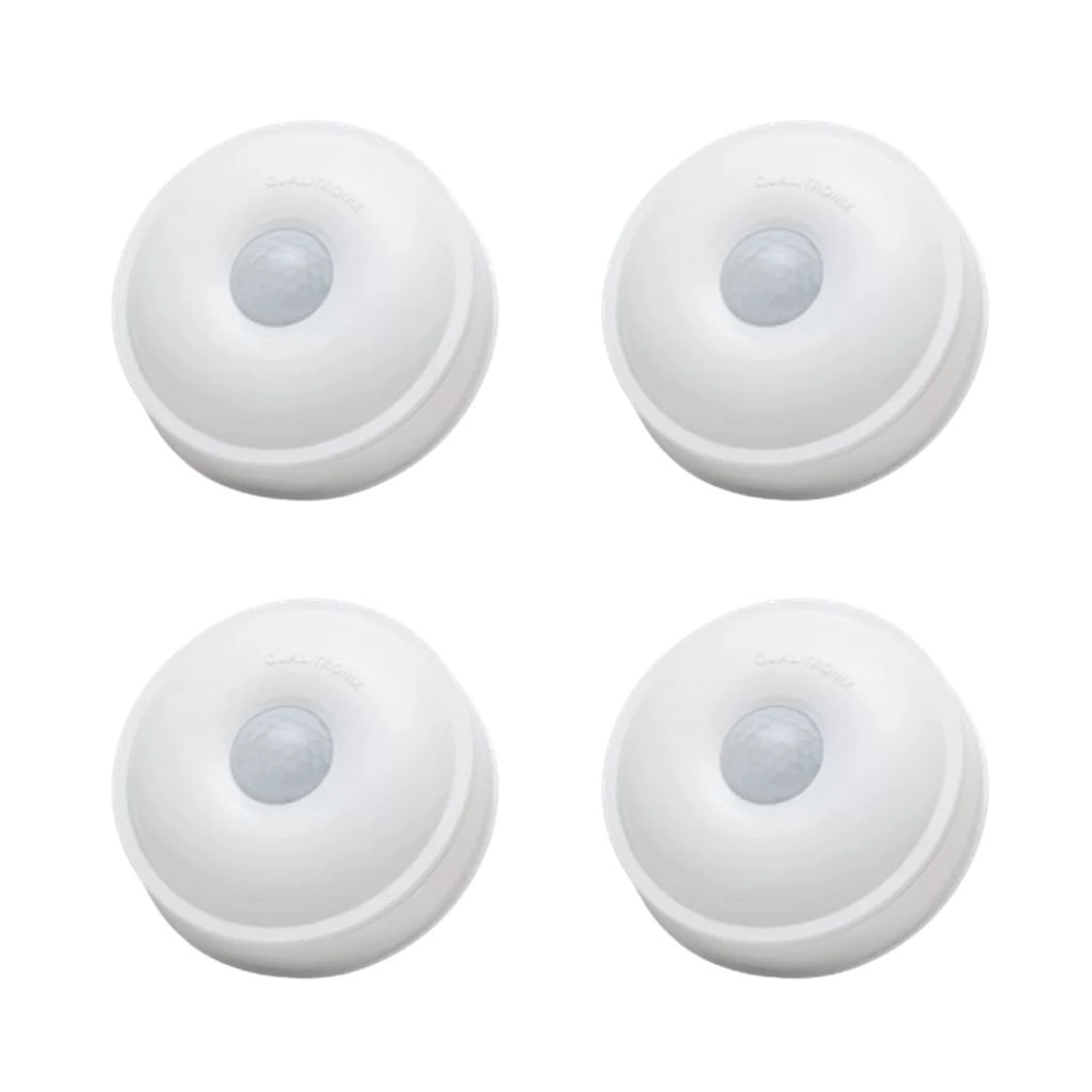 Kit Sensor De Presença De Teto | Lente 360º | 6 Funções | Qa19m 4 Pçs