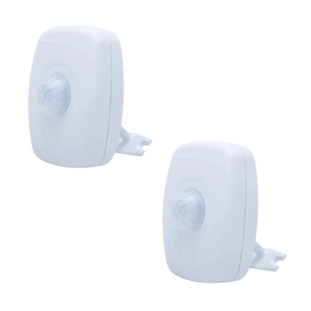 Kit Sensor De Presença De Sobrepor | Lente 180º | 6 Funções | Qa21m 2 Pçs
