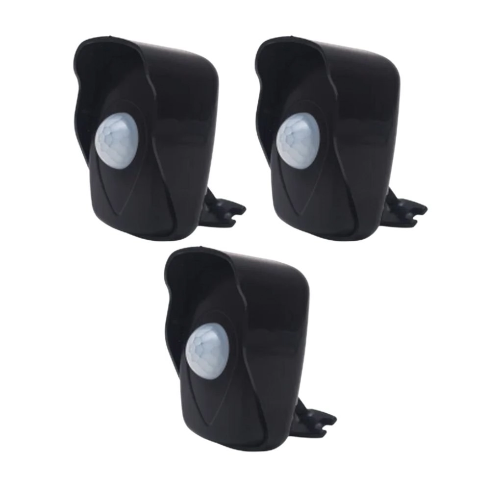 Kit Sensor De Presença | Área Externa | Lente 180º | 6 Funções | Qa26m 3 Pçs