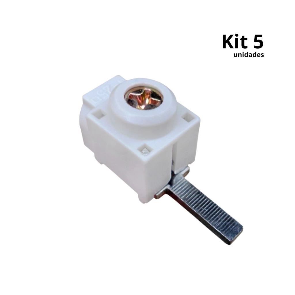 Kit Conector Para Disjuntor Din Genérico Com Saída Frontal - Tedin Ht25 5 Pçs