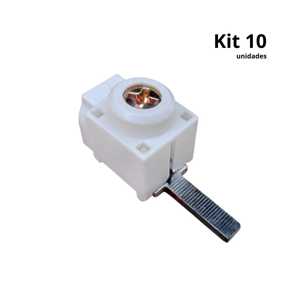 Kit Conector Para Disjuntor Din Genérico Com Saída Frontal - Tedin Ht25 10 Pçs