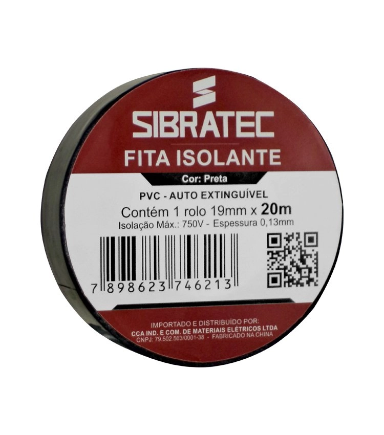 Kit 100 Rolos Fita Isolante 19mm X 20m | Preta