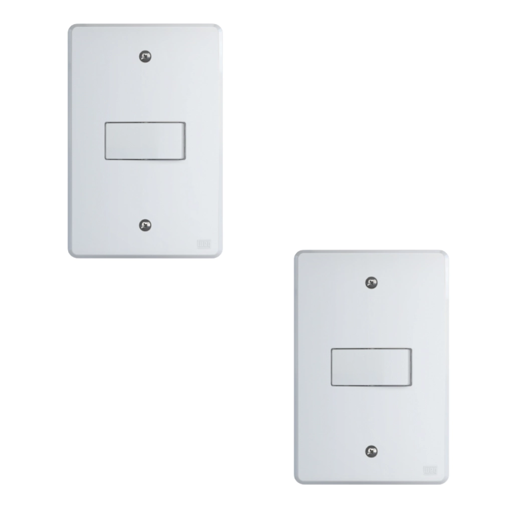 Kit Conjunto Interruptor 4x2 | 1 Tecla Simples 10a 250v 2 Peças