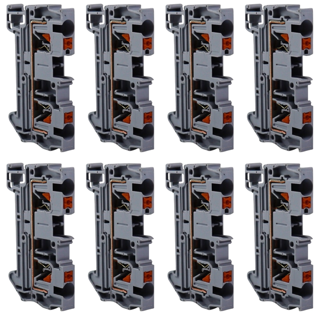 Kit Borne Mola Fotovoltaico Cinza | Cabo 4,0mm 32a 800v 10 Peças